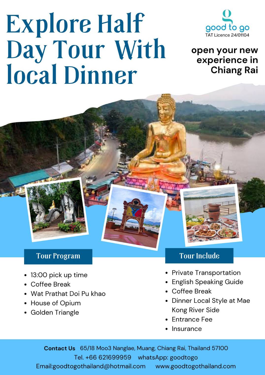 Golden Triangle viewpoint overlooking Mekong River and border regions.