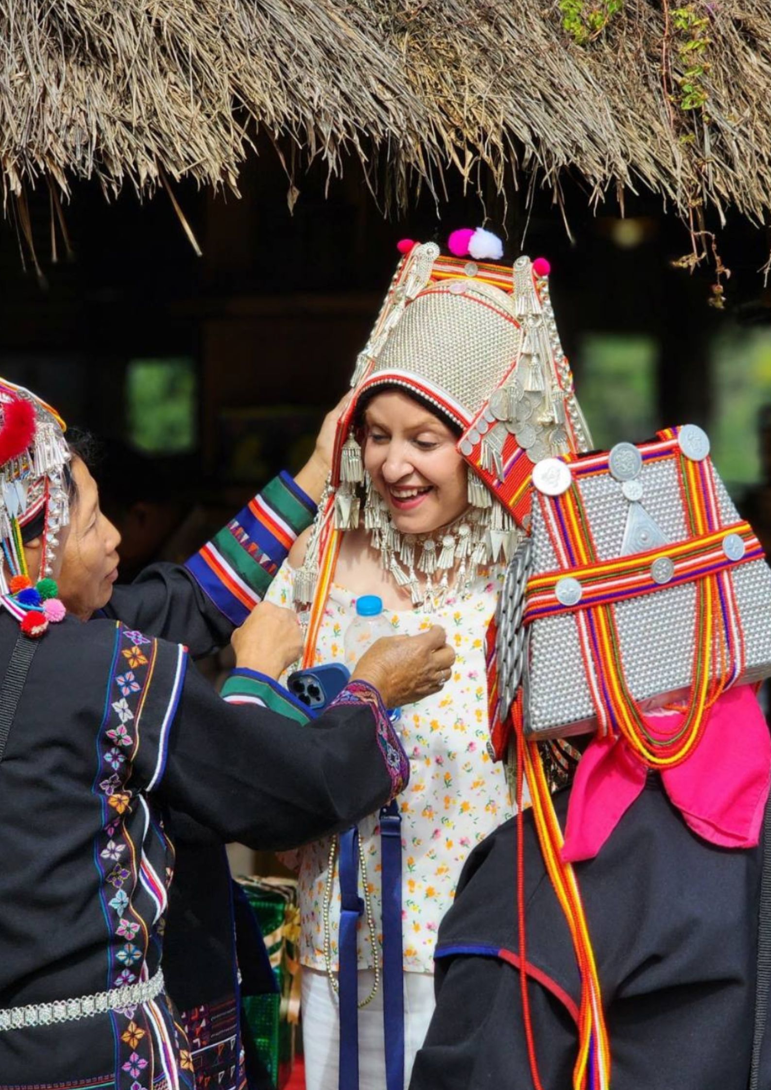 Coffee shop with mountain view at Doi Pha Hee in Chiang Rai.